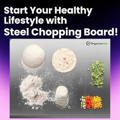 Premium Stainless Steel Chopping Board (35x31 cm)
