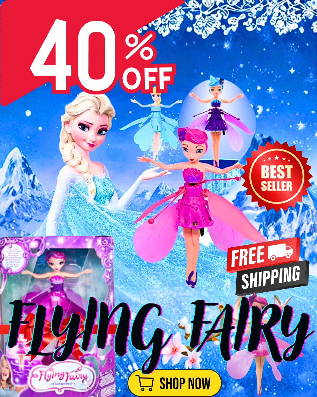 Magic Flying Fairy Princess Doll