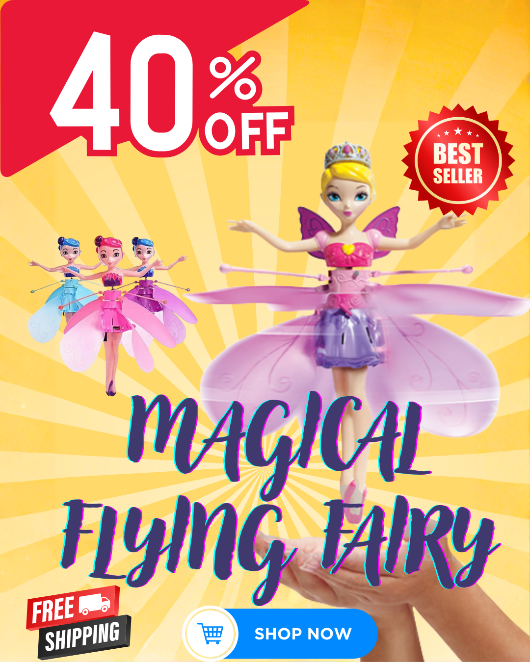 Magic Flying Fairy Princess Doll