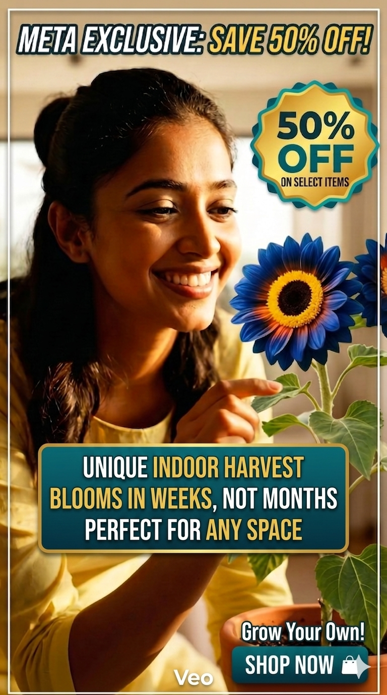 Blue Flame Sunflower Seeds + 100 Grams Organic Pot Mix Free
